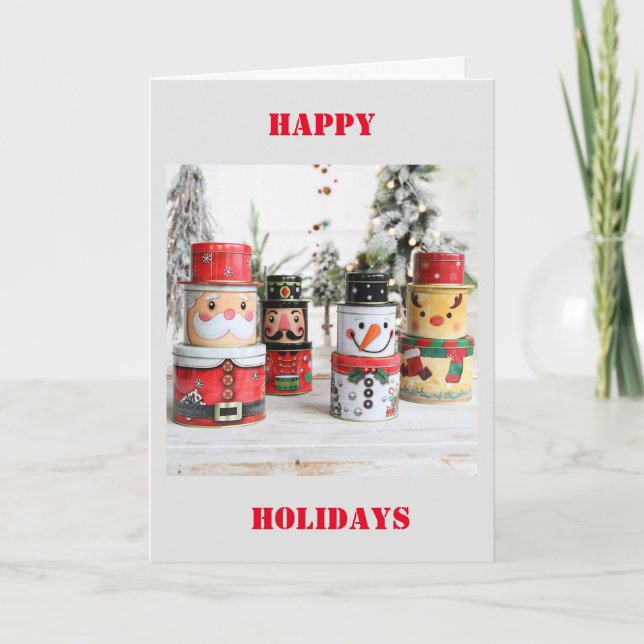 TARJETA FESTIVA ¡FELICES VACACIONES PARA TI! (Anverso)