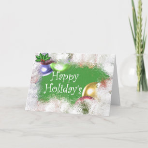 Tarjeta Festiva Felices vacaciones y apos