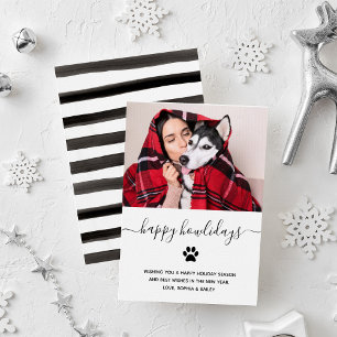 Tarjeta Festiva Felices y divertidas fiestas del perro   Foto
