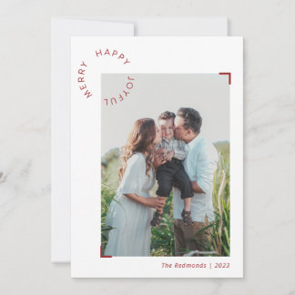 Tarjeta Festiva Felicidad Alegre Personalizada Foto