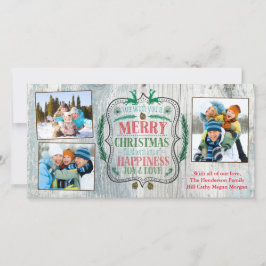 Tarjeta Festiva Felicidad, alegría y amor