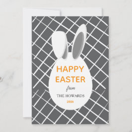 Tarjeta Festiva Felicidad Pascua Foto Patrones Modernos Elegantes