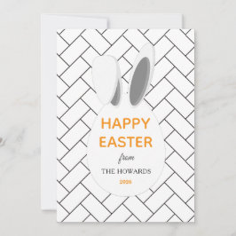 Tarjeta Festiva Felicidad Pascua Foto Patrones Modernos Elegantes