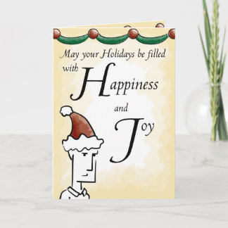 Tarjeta Festiva Felicidad y alegría