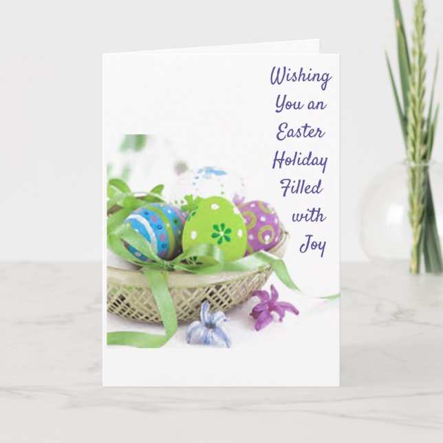 TARJETA FESTIVA FELICIDAD Y ALEGRÍA EN FÁCIL/DISFRUTE DE LA PRIMAV (Anverso)