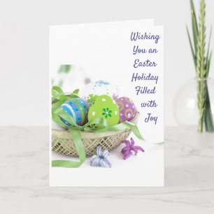TARJETA FESTIVA FELICIDAD Y ALEGRÍA EN FÁCIL/DISFRUTE DE LA PRIMAV