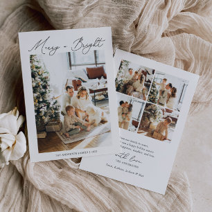 Tarjeta Festiva Felicidad y Brillo Moderno Minimalista Foto