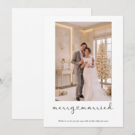 Tarjeta Festiva Felicidad y Casados Recién Casados Foto Personaliz
