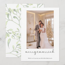 Tarjeta Festiva Felicidad y Casados Recién Casados Foto Personaliz