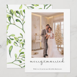 Tarjeta Festiva Felicidad y Casados Recién Casados Foto Personaliz