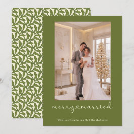 Tarjeta Festiva Felicidad y Casados Recién Casados Foto Personaliz