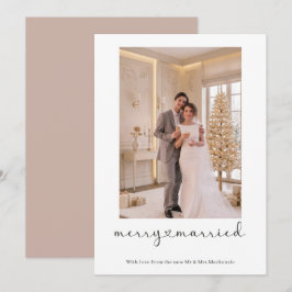 Tarjeta Festiva Felicidad y Casados Recién Casados Foto Personaliz