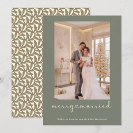 Tarjeta Festiva Felicidad y Casados Recién Casados Foto Personaliz