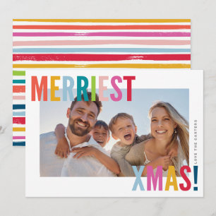 Tarjeta Festiva FELICIDAD Y LUMINOSIDAD FOTOGRAFÍA moderna familia