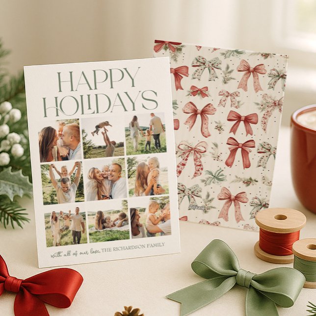 Tarjeta Festiva Felicidades en las fiestas Collage de fotos (Subido por el creador)