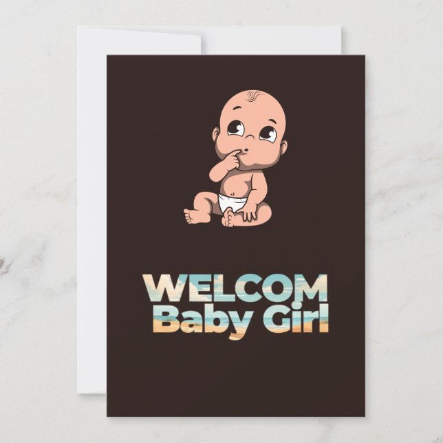 Tarjeta Festiva felicitación por nacimiento (Anverso)