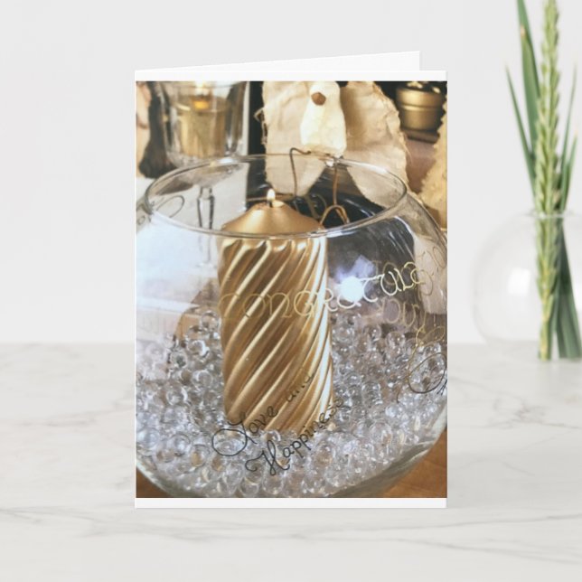 TARJETA FESTIVA FELICITACIONES A SUS PRIMEROS NAVIDADES JUNTOS (Anverso)