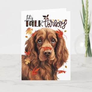 Tarjeta Festiva "Felicitaciones a Sussex Spaniel" Hablemos de Turq