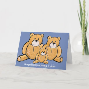 Tarjeta Festiva Felicitaciones a tu recién nacido de peluche