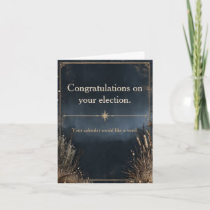 Tarjeta Festiva Felicitaciones a un nuevo miembro del consejo: una