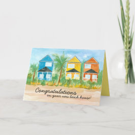 Tarjeta Festiva Felicitaciones New Beach House Real Estate