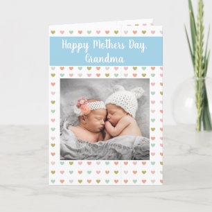 Tarjeta Festiva Felicitaciones Recién nacido de la abuela