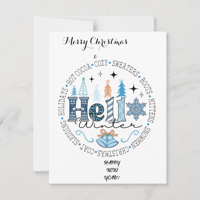 Tarjeta Festiva Feliz (Anverso)