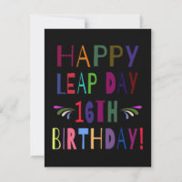 Feliz 16º cumpleaños en el Día del Salto | 29 de f