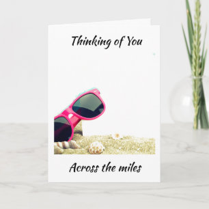 TARJETA FESTIVA FELIZ AGRADECIMIENTO DE "A TRAVÉS DE LOS KILÓMETRO