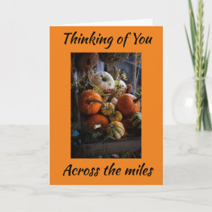 TARJETA FESTIVA FELIZ AGRADECIMIENTO DE "A TRAVÉS DE LOS MILES"