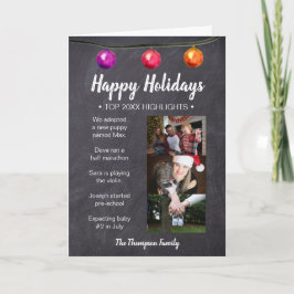 Tarjeta Festiva Feliz Año festivo en la foto de los Navidades de r