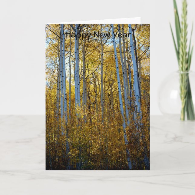 Tarjeta Festiva Feliz Año Nuevo (Anverso)