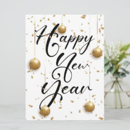 Tarjeta Festiva Feliz Año Nuevo