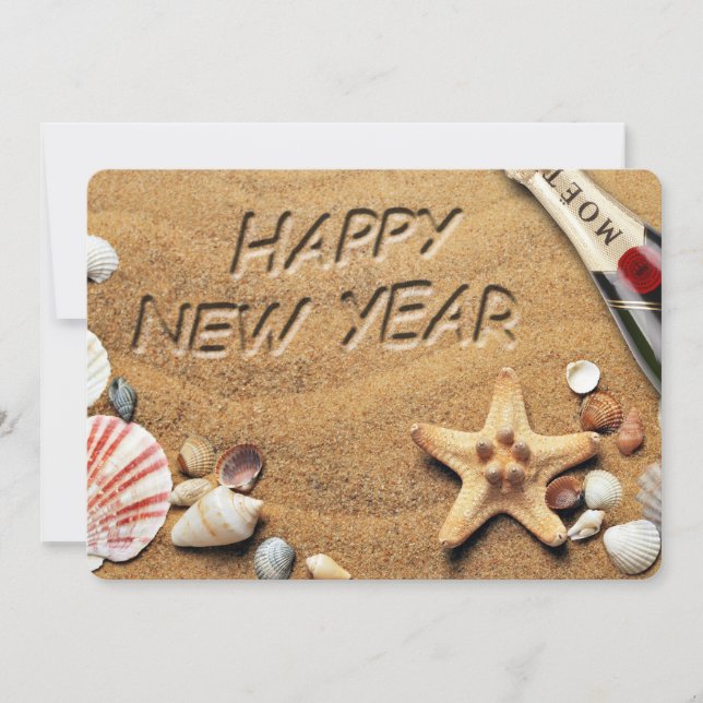 Tarjeta Festiva Feliz Año Nuevo (Anverso)