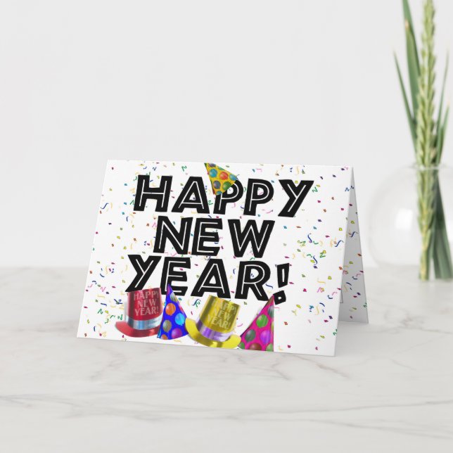 TARJETA FESTIVA ¡FELIZ AÑO NUEVO! (Anverso)