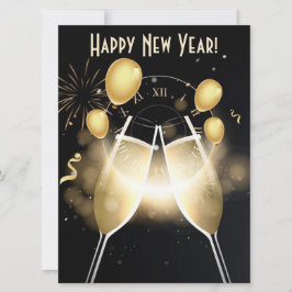 Tarjeta Festiva Feliz Año Nuevo