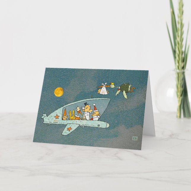 Tarjeta Festiva Feliz Año Nuevo (Anverso)