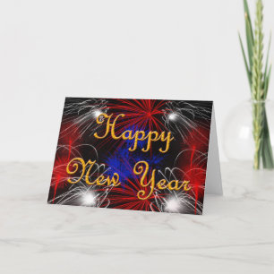 Tarjeta Festiva Feliz año nuevo