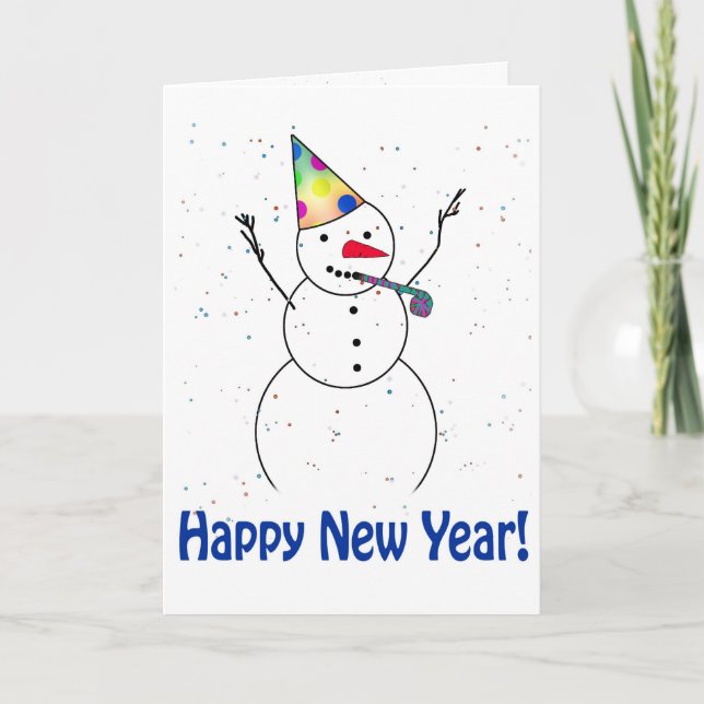 TARJETA FESTIVA ¡FELIZ AÑO NUEVO! (Anverso)