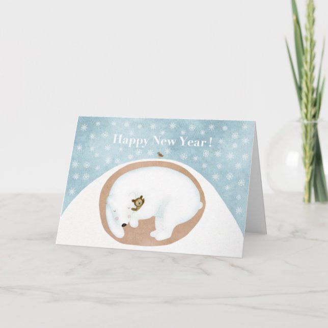 Tarjeta Festiva ¡Feliz Año Nuevo! (Anverso)