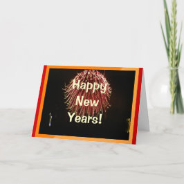 Tarjeta Festiva Feliz Año Nuevo