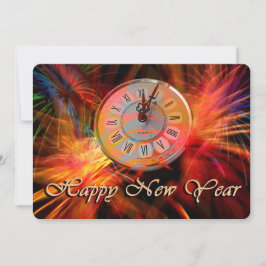 Tarjeta Festiva Feliz Año Nuevo