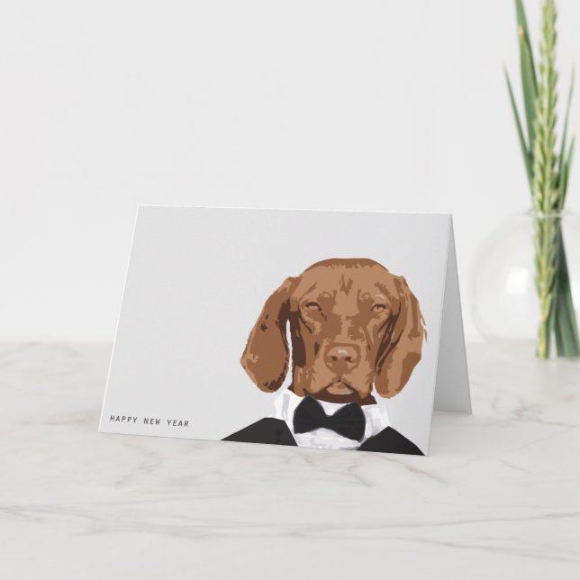 Tarjeta Festiva Feliz Año Nuevo (Anverso)