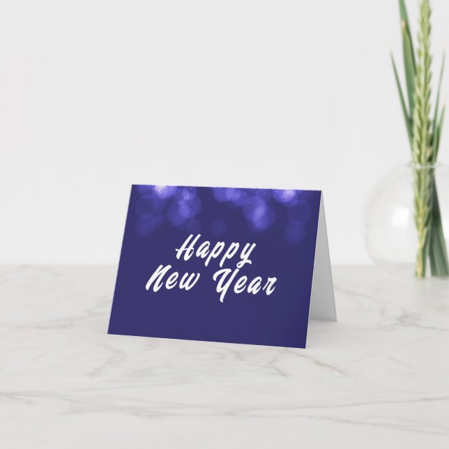 Tarjeta Festiva Feliz Año Nuevo  (Anverso)