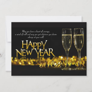 Tarjeta Festiva Feliz Año Nuevo