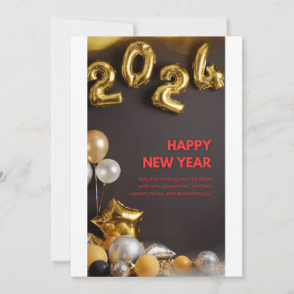 Tarjeta Festiva Feliz año nuevo