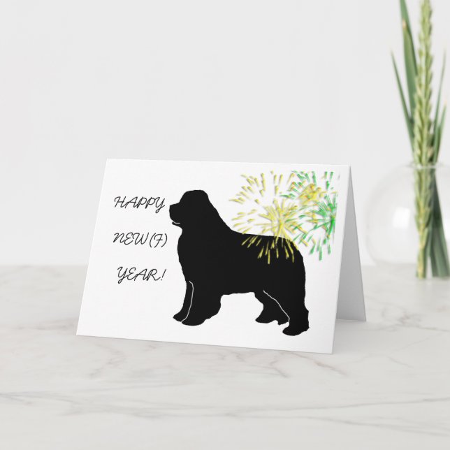 Tarjeta Festiva Feliz Año Nuevo (Anverso)