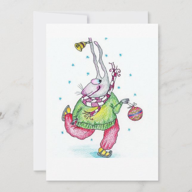 Tarjeta Festiva Feliz Año Nuevo (Anverso)