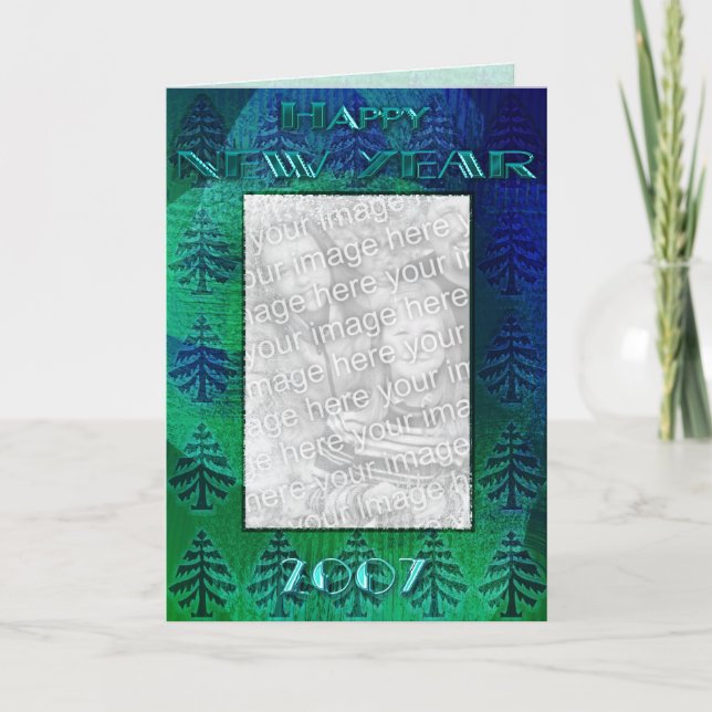 Tarjeta Festiva Feliz año nuevo 2007 (Anverso)