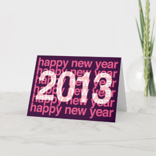 Tarjeta Festiva Feliz Año Nuevo 2013